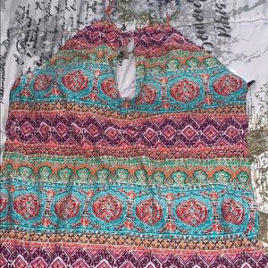 Bohemian halter tankini size 18
